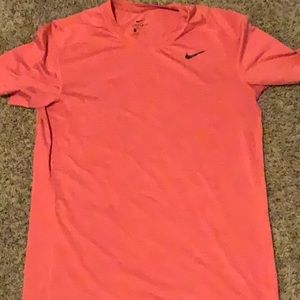 Mens large- nike dri fit red/pink t- shirt